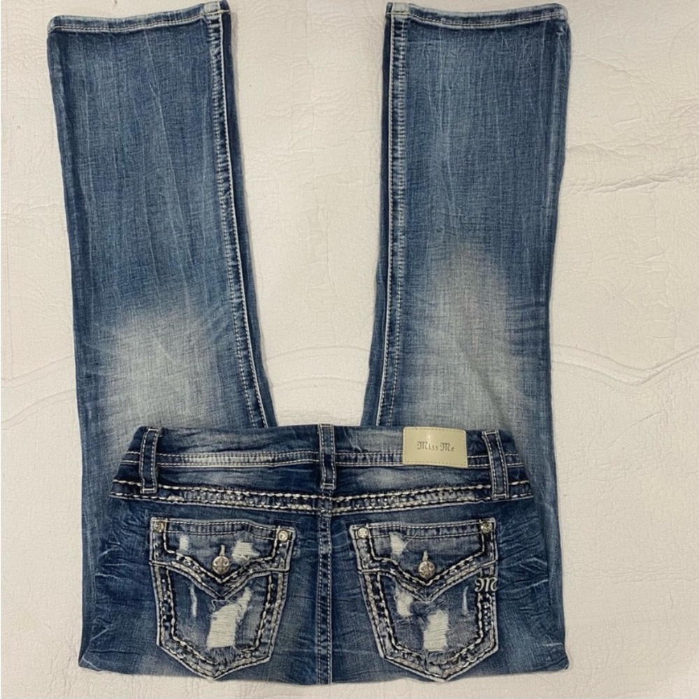 Miss Me Women's Boot Cut Jeans - Blue